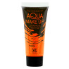 Neónovo oranžový aqua make-up